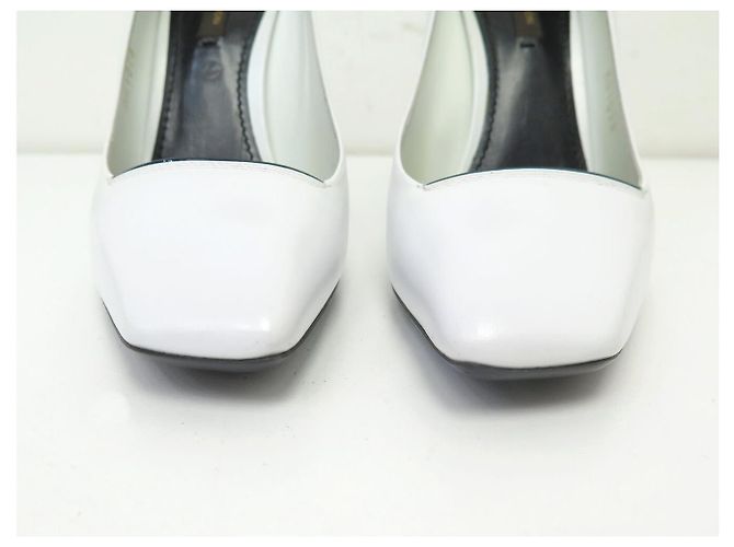 SCARPE LOUIS VUITTON PLATAFORMA FUTURISTICA XO8E4J 38 PELLE BIANCA - vista 4