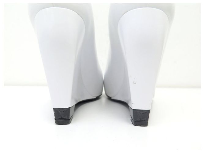 SCARPE LOUIS VUITTON PLATAFORMA FUTURISTICA XO8E4J 38 PELLE BIANCA - vista 6