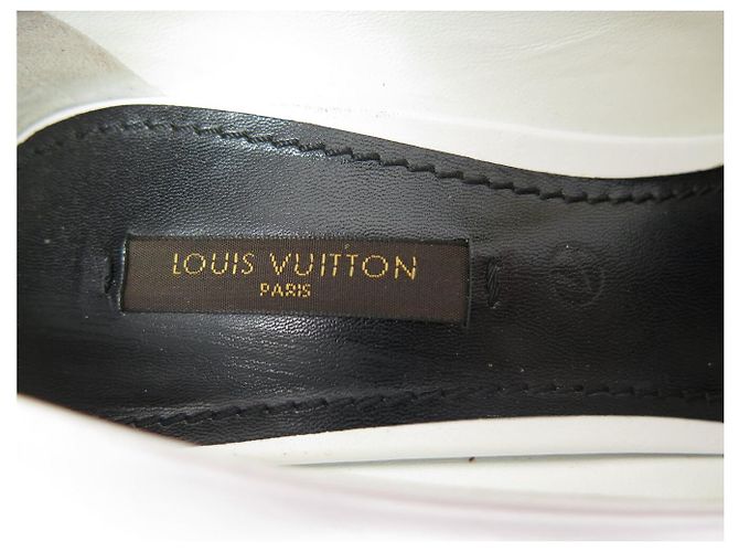 SCARPE LOUIS VUITTON PLATAFORMA FUTURISTICA XO8E4J 38 PELLE BIANCA - vista 7