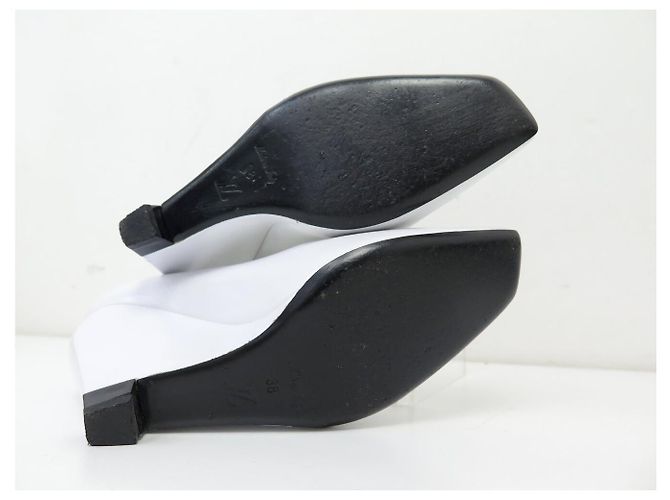 SCARPE LOUIS VUITTON PLATAFORMA FUTURISTICA XO8E4J 38 PELLE BIANCA - vista 9
