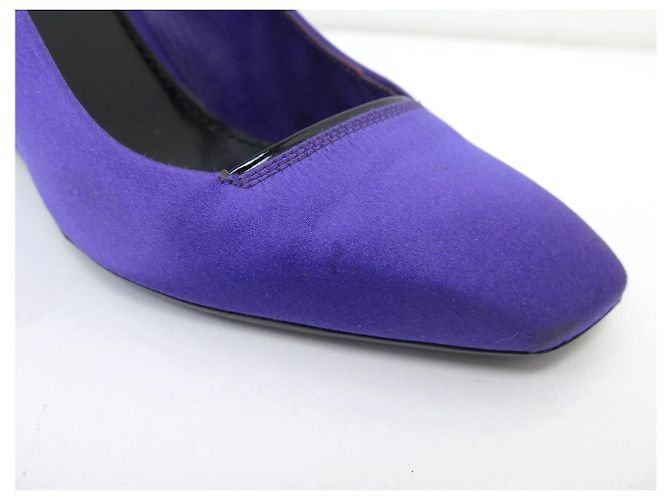 SCARPE LOUIS VUITTON PLATFORM FUTURISTICHE 38 IN SATEN VIOLA Porpora - vista 12