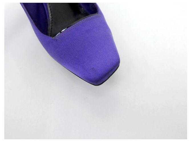 SCARPE LOUIS VUITTON PLATFORM FUTURISTICHE 38 IN SATEN VIOLA Porpora - vista 15