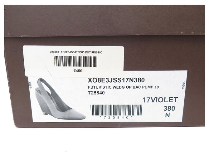SCARPE LOUIS VUITTON PLATFORM FUTURISTICHE 38 IN SATEN VIOLA Porpora - vista 18