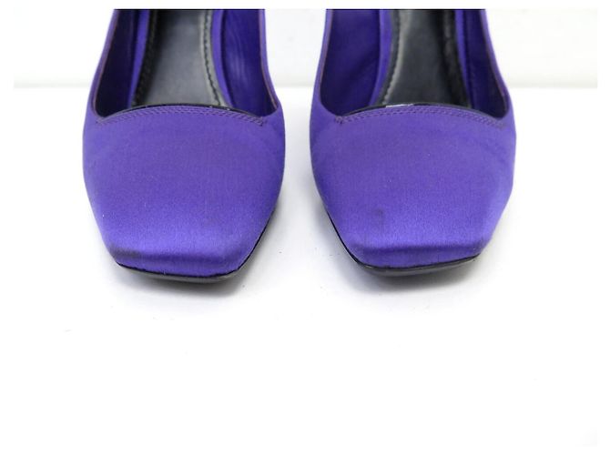 SCARPE LOUIS VUITTON PLATFORM FUTURISTICHE 38 IN SATEN VIOLA Porpora - vista 4