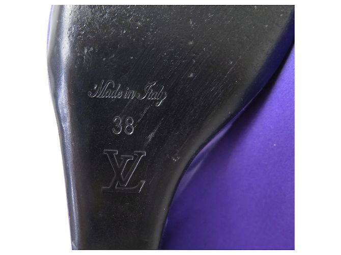 SCARPE LOUIS VUITTON PLATFORM FUTURISTICHE 38 IN SATEN VIOLA Porpora - vista 9