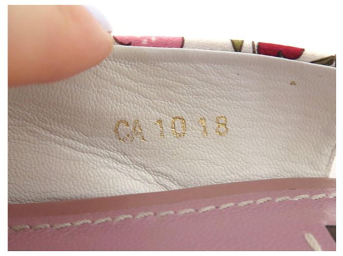 SCARPE CON TACCO LOUIS VUITTON OLIVIA 37.5 FIORI MULTICOLORE - vista 11
