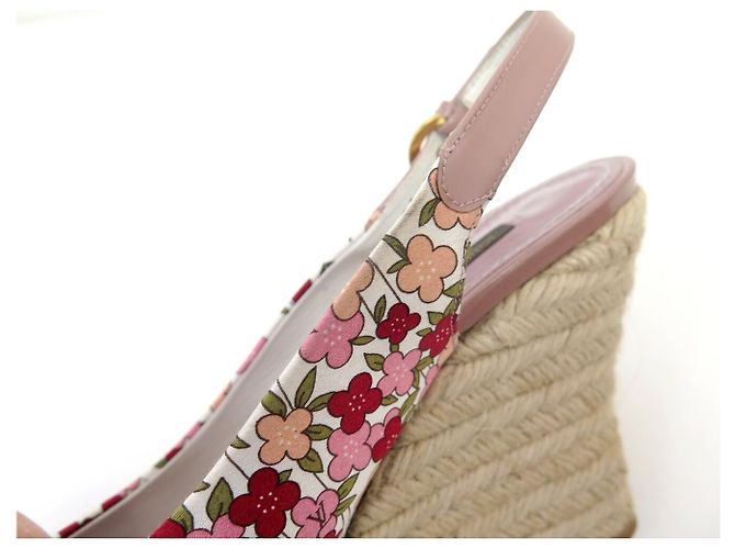 SCARPE CON TACCO LOUIS VUITTON OLIVIA 37.5 FIORI MULTICOLORE - vista 13