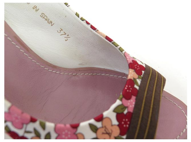 SCARPE CON TACCO LOUIS VUITTON OLIVIA 37.5 FIORI MULTICOLORE - vista 15