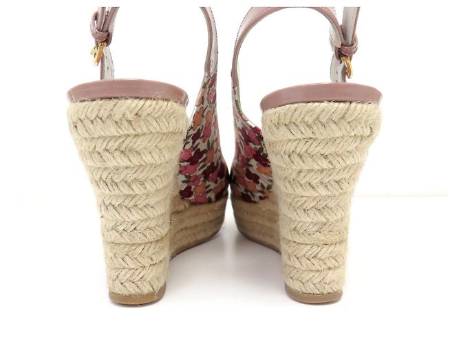 SCARPE CON TACCO LOUIS VUITTON OLIVIA 37.5 FIORI MULTICOLORE - vista 6