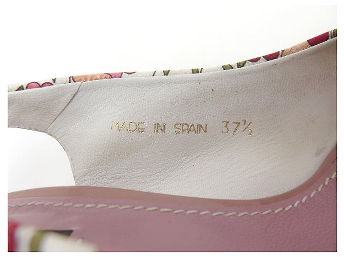 SCARPE CON TACCO LOUIS VUITTON OLIVIA 37.5 FIORI MULTICOLORE - vista 9