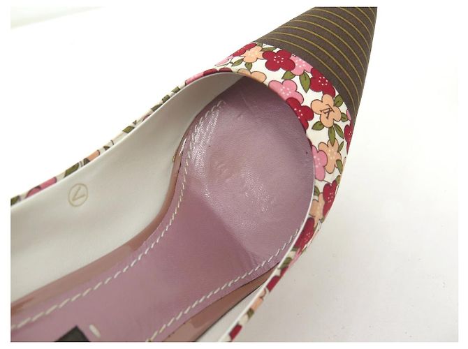 SCHUHE LOUIS VUITTON OLIVIA 38.5 MULTIFARBENE BLUMEN PUMPS Mehrfarben - Ansicht 12