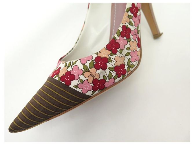 SCHUHE LOUIS VUITTON OLIVIA 38.5 MULTIFARBENE BLUMEN PUMPS Mehrfarben - Ansicht 14