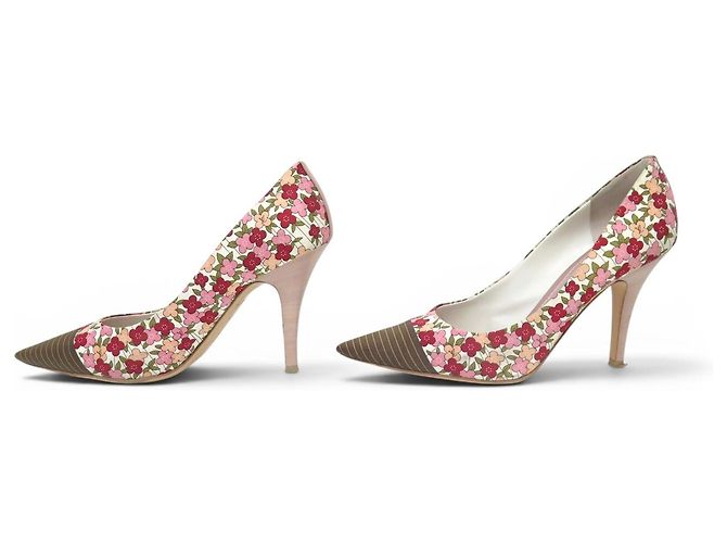 SCHUHE LOUIS VUITTON OLIVIA 38.5 MULTIFARBENE BLUMEN PUMPS Mehrfarben - Ansicht 2