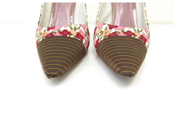 SCHUHE LOUIS VUITTON OLIVIA 38.5 MULTIFARBENE BLUMEN PUMPS Mehrfarben - Ansicht 4