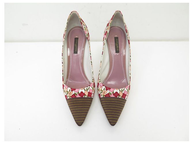 SCHUHE LOUIS VUITTON OLIVIA 38.5 MULTIFARBENE BLUMEN PUMPS Mehrfarben - Ansicht 5