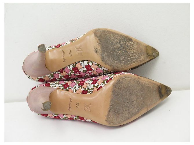 SCHUHE LOUIS VUITTON OLIVIA 38.5 MULTIFARBENE BLUMEN PUMPS Mehrfarben - Ansicht 7