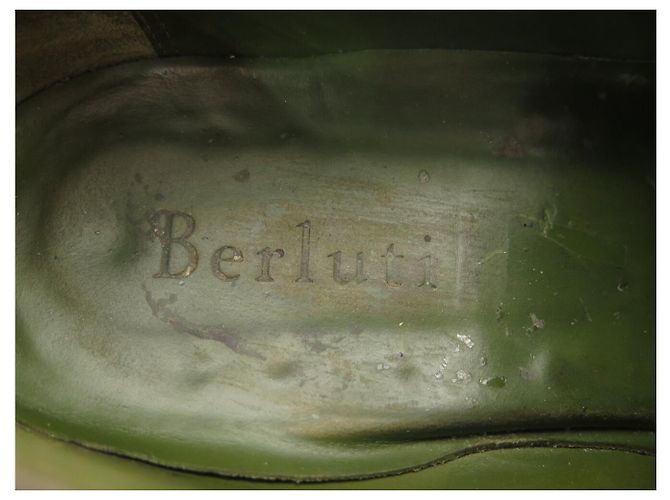 SCARPE MOCASSINI BERLUTI ANDY TAGLIA 8 42 PELLE PATINATA Marrone - vista 8