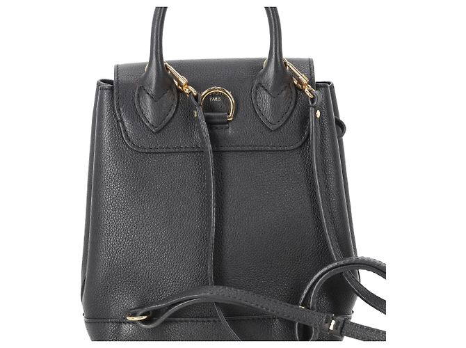 Twist Zaino Louis Vuitton LV Mini Lockme in pelle nera Nero - vista 3
