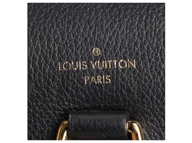 Twist Zaino Louis Vuitton LV Mini Lockme in pelle nera Nero - vista 9