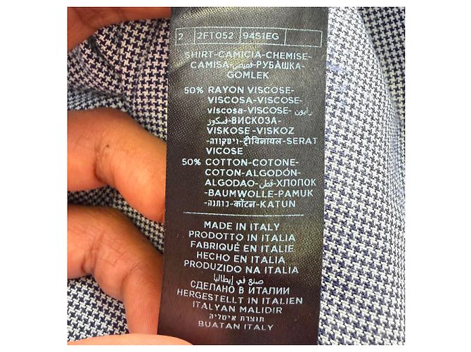 Camicia Tom Ford in Tweed con Bottoni in Cotone Grigio - vista 9