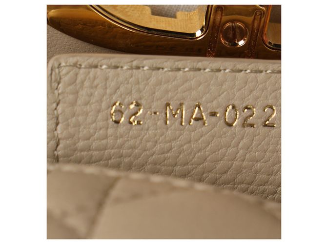 Piccola borsa Dior Caro in pelle beige Stampa python - vista 11