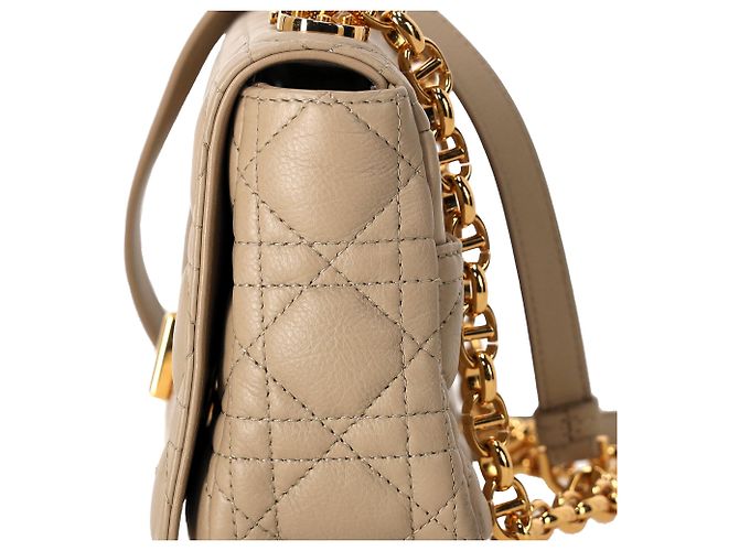 Piccola borsa Dior Caro in pelle beige Stampa python - vista 2