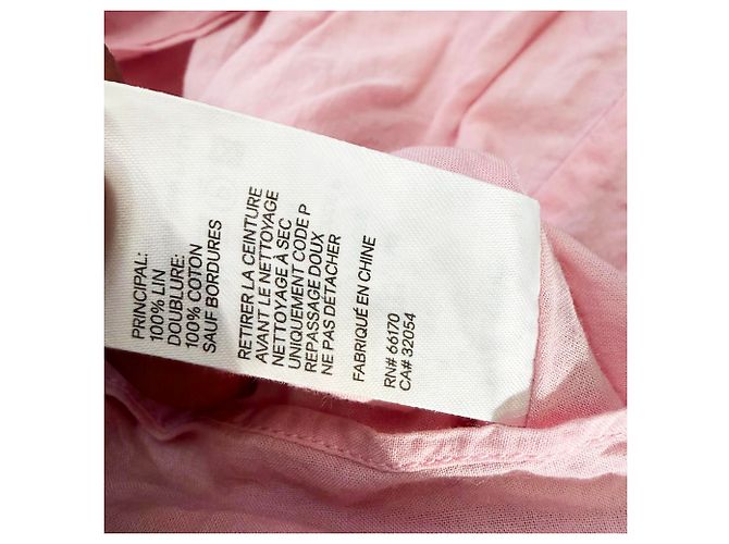 Playsuit de cuello halter Daylight de Zimmermann en lino rosa Castaño - vista 6