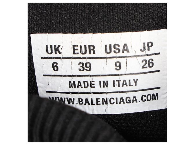 Balenciaga Speed Trainer Shoes in Black Polyester - view 10