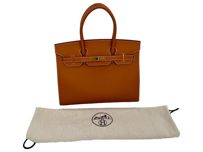 Hermès Birkin 30 Gold Hardware in pelle Togo marrone Rosso - vista 22