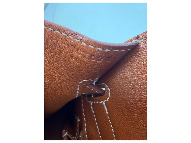 Hermès Birkin 30 Gold Hardware in pelle Togo marrone Rosso - vista 23