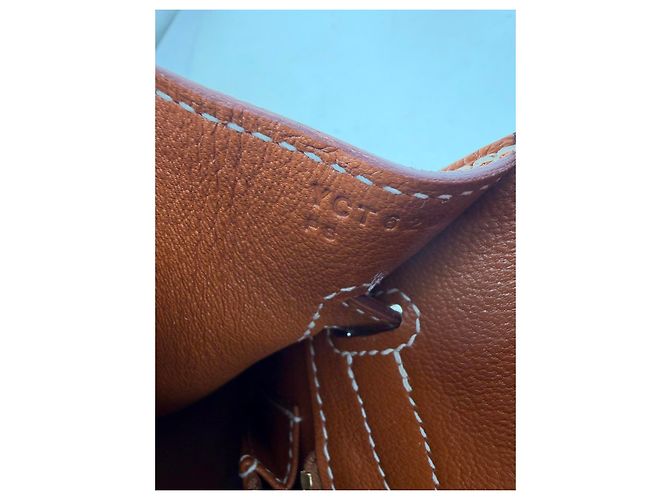 Hermès Birkin 30 Gold Hardware in pelle Togo marrone Rosso - vista 24