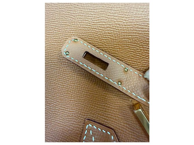 Hermès Birkin 30 Gold Hardware in pelle Togo marrone Rosso - vista 26