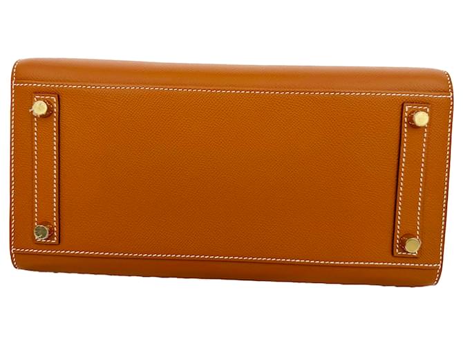 Hermès Birkin 30 Gold Hardware in pelle Togo marrone Rosso - vista 5