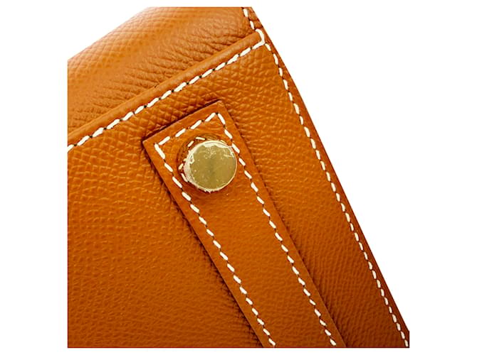 Hermès Birkin 30 Gold Hardware in pelle Togo marrone Rosso - vista 6