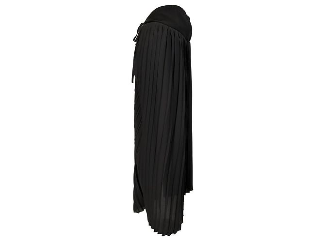 Autre Marque Dion Lee Plissee-Maxirock aus schwarzem Polyester - Ansicht 2