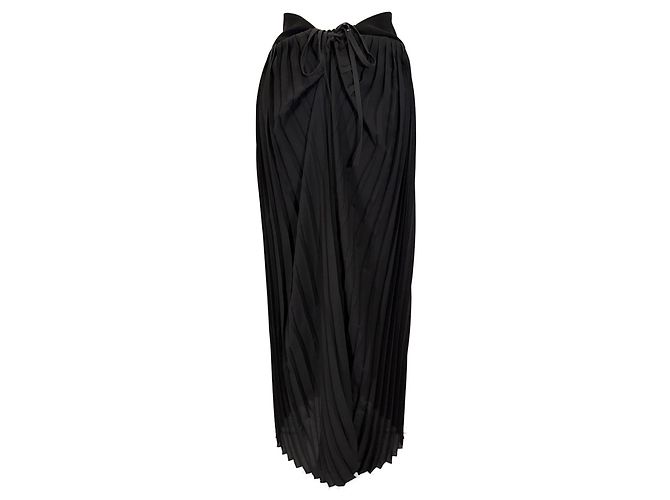 Autre Marque Dion Lee Plissee-Maxirock aus schwarzem Polyester - Ansicht 3