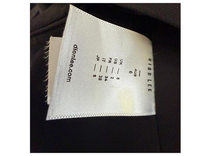Autre Marque Dion Lee Plissee-Maxirock aus schwarzem Polyester - Ansicht 5