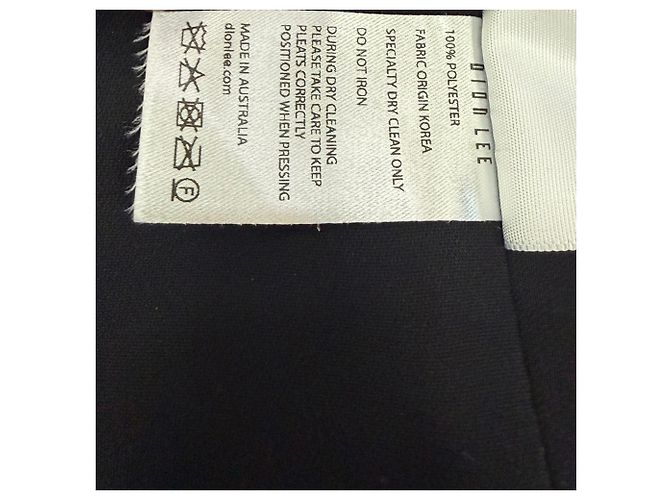 Autre Marque Dion Lee Plissee-Maxirock aus schwarzem Polyester - Ansicht 6