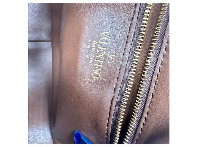 Red Valentino Bolso Hobo Valentino Garavani Stud Sign en piel marrón Castaño - vista 13