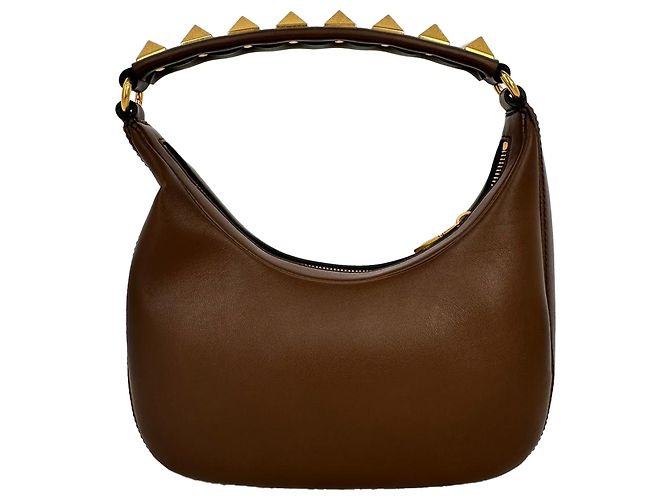 Red Valentino Bolso Hobo Valentino Garavani Stud Sign en piel marrón Castaño - vista 5