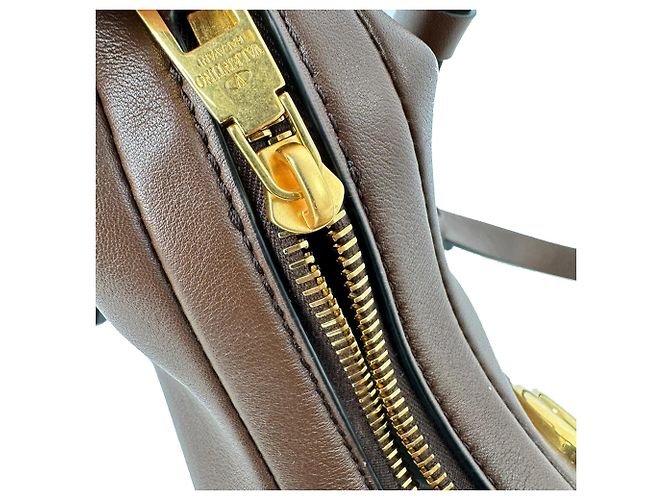 Red Valentino Bolso Hobo Valentino Garavani Stud Sign en piel marrón Castaño - vista 9