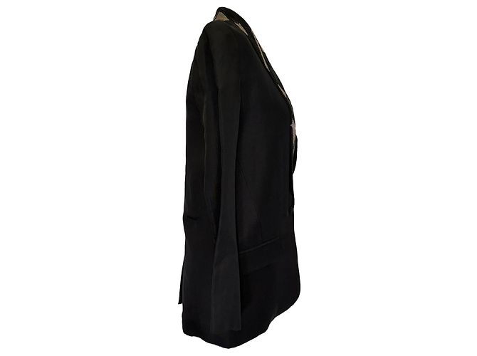 Blazer Anissa decorato in viscosa nera di Iro Nero - vista 2