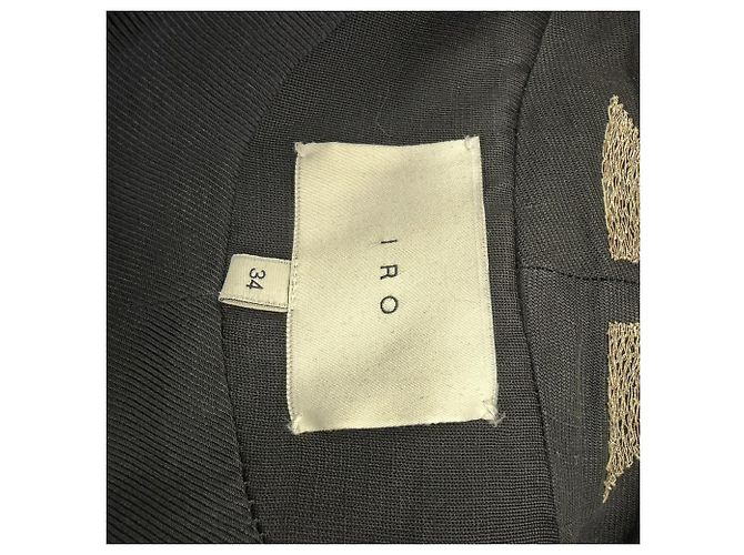 Blazer Anissa decorato in viscosa nera di Iro Nero - vista 5