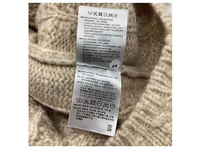 Gilet in maglia Totême con scollo rotondo in alpaca bianca Bianco Crudo - vista 5
