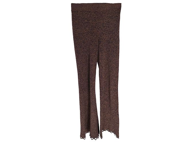 Ulla Johnson Knitted Flared Trousers in Multicolor Viscose Multiple colors - view 2