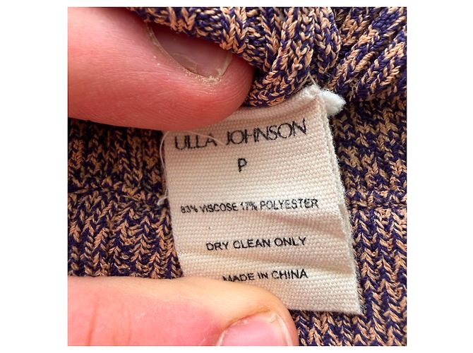Ulla Johnson Knitted Flared Trousers in Multicolor Viscose Multiple colors - view 3