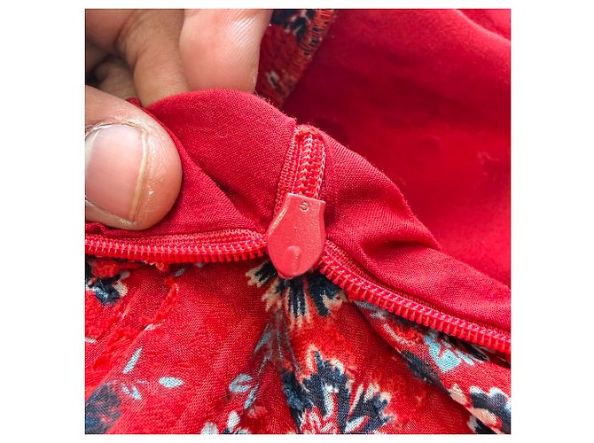 Ba&Sh Galvin Midi-Kleid mit Blumenprint in Rot aus Polyester - Ansicht 6