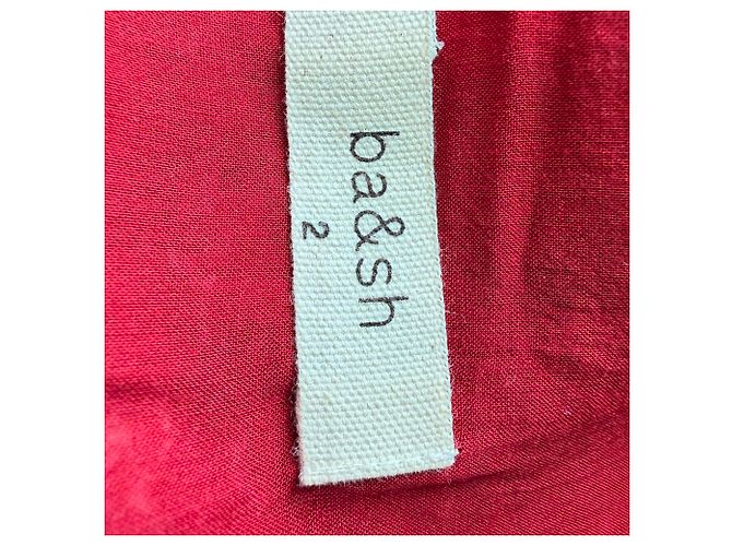 Ba&Sh Galvin Midi-Kleid mit Blumenprint in Rot aus Polyester - Ansicht 7