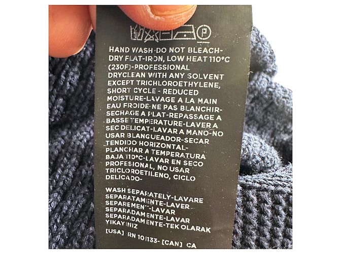 Suéter de crochê Tom Ford em algodão azul marinho - vista 6