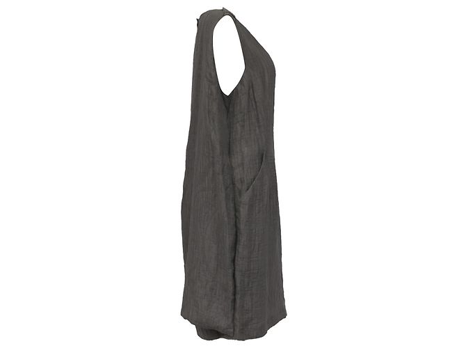 Vestido a la rodilla Armani Collezioni en algodón gris - vista 3
